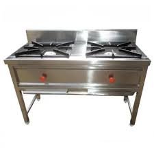 Double burner gas stove