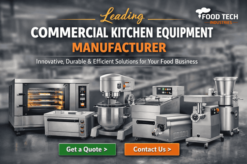 Why Choosing the Right Commercial Kitchen Equipment Manufacturer Matters for Your Food Business