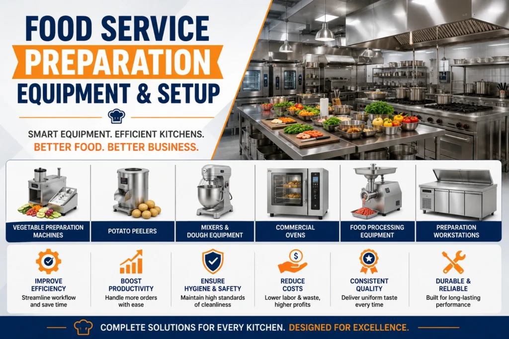 Food Service Preparation Equipment & Setup by Foodtech Industries