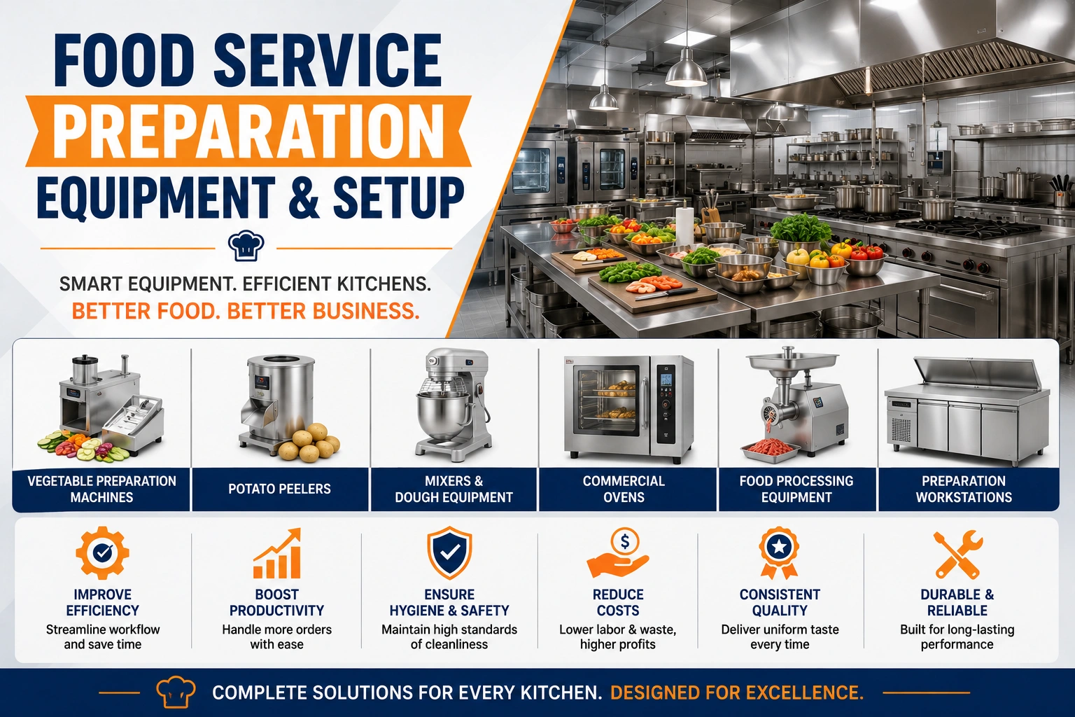 Food Service Preparation Equipment & Setup by Foodtech Industries