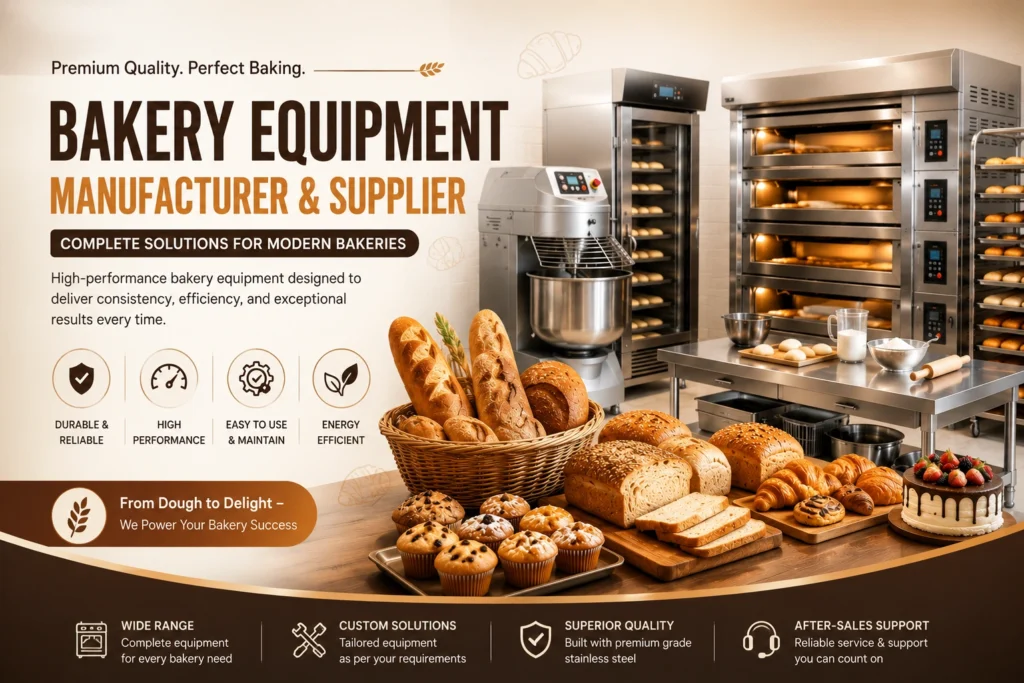 Bakery Equipment Manufacturer & Supplier – Complete Guide to Commercial Baking Equipment