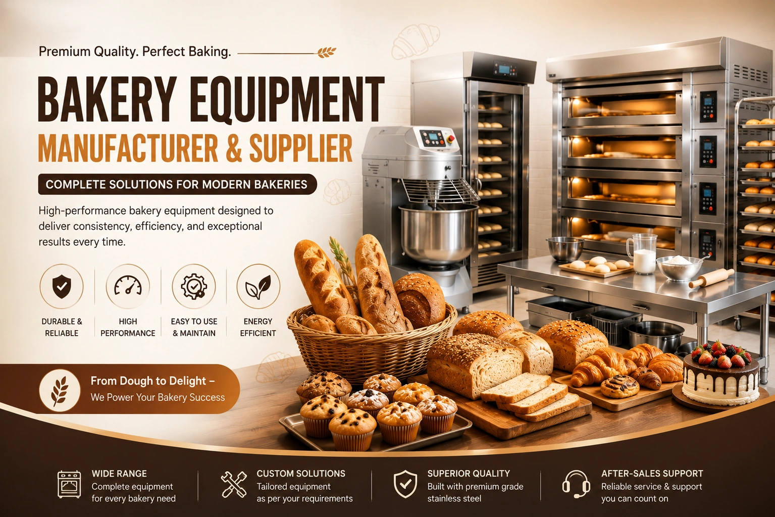 Bakery Equipment Manufacturer & Supplier – Complete Guide to Commercial Baking Equipment