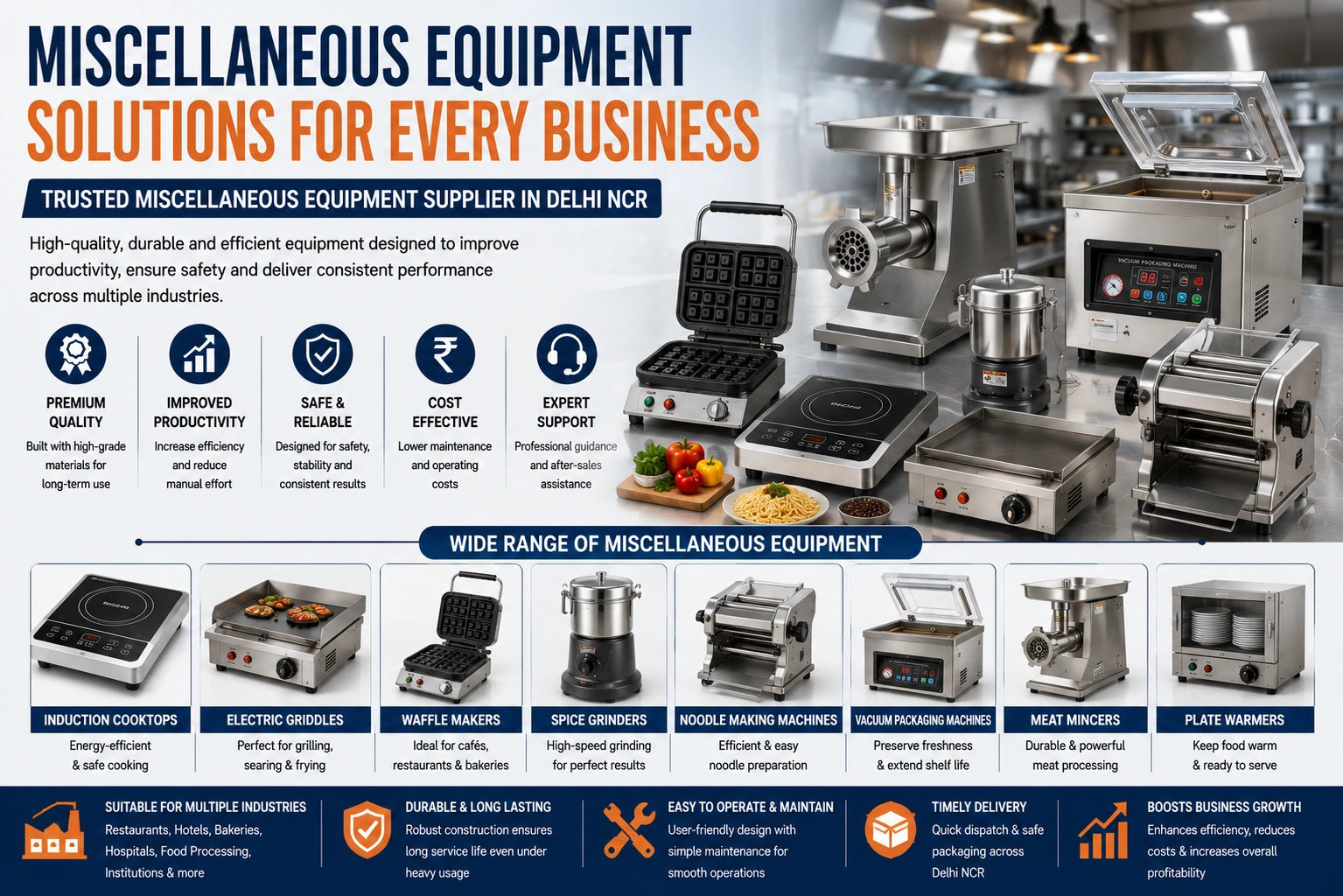 Miscellaneous Equipment Supplier in Delhi NCR